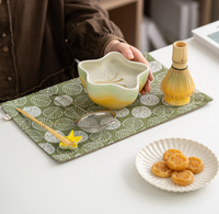 Ensemble de thé Matcha en céramique de forme irrégulière, meilleur matériau, fouet à Matcha, kit d'accessoires