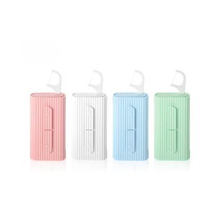 Portable Dental Floss Case Automatic Dental Floss Pick Organizer Case Travel Flosser Dispenser Storage Case with 10 Floss Picks - Product Image 1