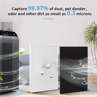 Un ensemble 115115 purificateur d'air filtre Hepa compatible avec Winix Plasma Wave 1 écran + 1 coton