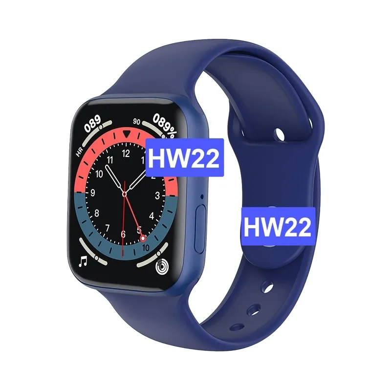 2021 China Hot Selling BT Call Smart Watch HW22 1.75 reloj intelligent Iwo 13 Watch6 Series 5 6 44mm Big Screen Smartwatch