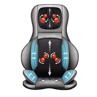 Masseur pour le cou et le dos avec chaleur, coussin de massage Shiatsu portable avec compression d'air, roulement et pétrissage, coussin de siège massant