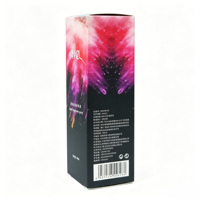 Boîte de beauté personnalisée, colorée, ombrée, gaufrée, finition scintillante, boîte en carton blanc pour femmes, parfum, soin de la peau, spray, haut de gamme