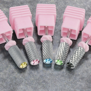 Foret à ongles professionnel 3/32 \ "pour machine <span class=keywords><strong>Dremel</strong></span> foret en céramique blanche-petit baril de taille fine - Product Image 4