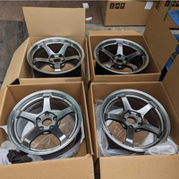 Jantes forgées Gunmetal Polish Lip Deep Dish 18 19 20 21 22 pouces 5x114.3 5x120 5x112 pour Charger, IS, Tesla, BMW, Porsche, Toyota