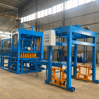 Machine semi-automatique de fabrication de briques en béton, machine de formage de blocs de briques creuses en ciment, machine de fabrication de briques contrôlée par PLC