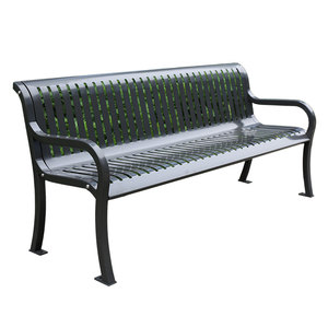 Vert extérieur <span class=keywords><strong>en</strong></span> <span class=keywords><strong>fer</strong></span> <span class=keywords><strong>forgé</strong></span> banc <span class=keywords><strong>de</strong></span> <span class=keywords><strong>jardin</strong></span> extérieur <span class=keywords><strong>en</strong></span> fonte pieds banc cadre ville rue <span class=keywords><strong>de</strong></span> parc <span class=keywords><strong>en</strong></span> métal chaise longue avec dossier - Product Image 1