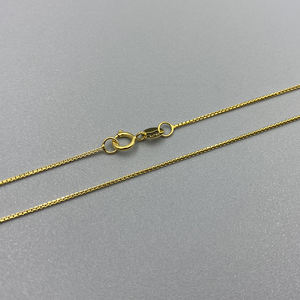 Pure Au750 Gouden Box Chain Ketting Echt 18K Goud Clavicula Ketting DIY Sieraden Accessoires Groothandel Promotie Dames Cadeau - Product Image 5