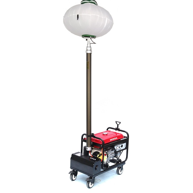 Mobile Inflatable LED Balloon Light Full Angle Illumination for Construction Rescue & Work Scenes Outdoor Lighting Mast