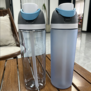 Vaso <span class=keywords><strong>de</strong></span> Plástico Aislado Esmerilado <span class=keywords><strong>de</strong></span> 750ml con Tapa y Pajita, Ideal para Hidratación Deportiva y <span class=keywords><strong>de</strong></span> Viaje - ¡El Más Vendido! - Product Image 4