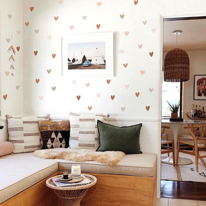 Autoadesivo boho design cartone animato 3d cuore baby room adesivo adesivo in pvc - Product Image 4