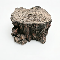Décor de habitat réaliste pour reptiles : Tronc d'arbre en résine à l'aspect naturel pour tortue, grenouille, lézard léopard, araignée – Plateforme de basking