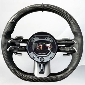 Кожаное Рулевое колесо для Mercedes-benz AMG W205 W213 W177 W166 C43 C63 C CLASS E63 Cls Gle - Product Image 4