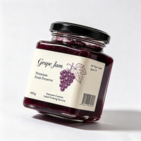 Etiquetas para Frascos de Mermelada de Uva de Fábrica Haoxuan, Etiquetas Impresas en Papel de Arte con UV Localizado, Resistentes al Agua, para Envases de Botellas de Vidrio