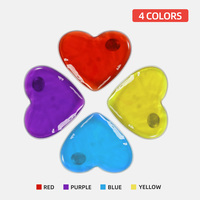 Bingzhen - Almohadilla Calentadora de Manos Reutilizable en Forma de Corazón, Nueva Llegada, Paquete de Gel Frío/Caliente