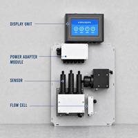 Kit d'analyseur de la qualité de l'eau en ligne avec mesure de la turbidité, du désinfectant, de la température, du pH, de la conductivité et de l'étalonnage des capteurs