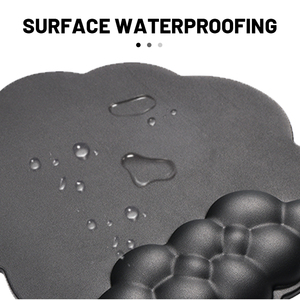 Alfombrilla de ratón con reposamuñecas de nube de Color degradado personalizado de dibujos animados, juego de alfombrilla de muñeca para teclado con Base antideslizante de PU - Product Image 4