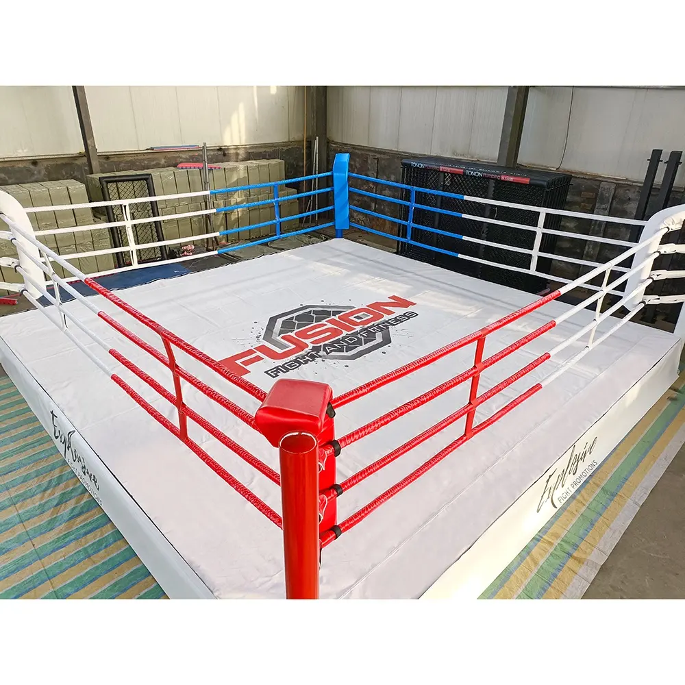 MMA ONEMAX cincin tinju berdiri bebas Logo khusus profesional untuk Kejuaraan Gulat tinju