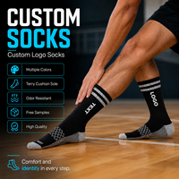 Chaussettes de sport mi-mollet personnalisables avec logo de marque, respirantes, douces, séchage rapide, semelle en tissu éponge, pour la course à pied