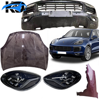 Kits de carrosserie d'origine d'occasion 95851101110 Capot Phare LED Voitures électriques Kit de conversion de pare-chocs avant pour Porsche Cayenne