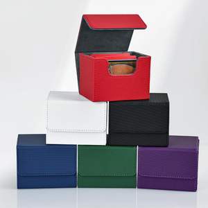 New Style Magnetic TCG Card Storage <b>Box</b> Holds 100 Cards Magnetic Closure Deck Case for Trading Cards - Product Image 2