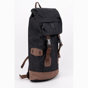 Free Sample Large Capacity Durable Men Vintage Canvas Backpack Retro Roll Top Rucksack <b>Back</b> <b>Pack</b> - Product Image 3