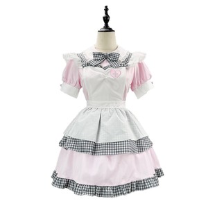 Robe de cosplay Zixiao Pink Angel Maid, uniforme japonais Lolita avec ailes - Product Image 5