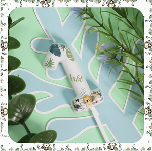 Green forest Number 6 Birthday Candles Tiger <strong>Lion</strong> Elephant &amp; Butterfly Cake topper For Birthday Decorations Supplies - Product Image 3