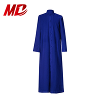 Robe de prêtre romaine de haute qualité, à col montant, à simple boutonnage, mate et colorée, personnalisée, 2026