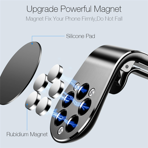 Suporte magnético forte para celular, suporte de metal para saída de ar, suporte de navegação em forma de L, para todos os smartphones - Product Image 4