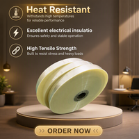 Ruban PET résistant à la chaleur BP modèle 005, haute température 180°C, épaisseur 0,013-0,025 mm, pour isolation électrique des transformateurs et moteurs