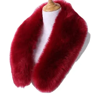 Colletti di pelliccia di moda sciarpa in pura pelliccia sintetica invernale oem)per