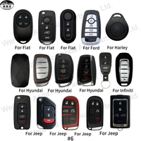 Boîtier de clé de voiture universel programmable à 2/3/4/5 boutons, coque de clé intelligente pour clés de voiture Ford
