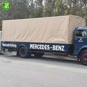900 G/m 700 Gsm Couleur Crème 6X6 Mètres 12x12 950g Rouleau de Tissu de Bâche Enduit de <span class=keywords><strong>Pvc</strong></span> pour Camion Sider - Product Image 1