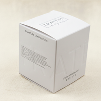 Boîte à fond auto-scellant en papier texturé de qualité supérieure, finition mate douce au toucher, pour emballage de masques et de soins du visage en mousse
