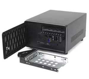 Factory Direct MATX Network Attached Storage (NAS) <span class=keywords><strong>Mini</strong></span>-Gehäuse 2 Bay USB3.0/USB2.0 Kunststoff-<span class=keywords><strong>ATX</strong></span>-Server-Anwendung - Product Image 1