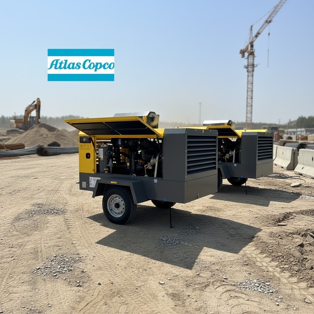 Atlas Copco Diesel Air Compressor XAHS450 XAHS500 XAVS500 XAVS600 XAVS S600 XAHS 450 500 AtlasCopco AirCompressor 14bar 12bar
