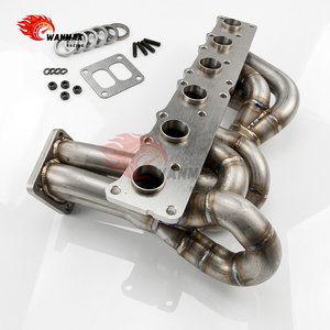 Zware uitlaatspruitstuk van roestvrij staal, bovenmontage, geschikt voor BMW N54 3.0L single turbo conversie twinscroll - Product Image 3