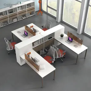 Gran Proyecto de uso de muebles de oficina de diseño moderno Escritorio de oficina muebles estaciones de trabajo