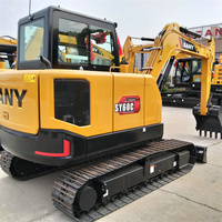 Operasi Fleksibel SANY SY60C Mini Digger Sistem Perjalanan Dua Kecepatan Transfer Lokasi Cepat Proyek Konstruksi Pedesaan