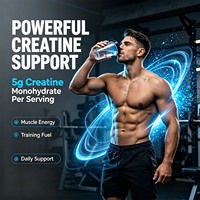 Bâtonnets de créatine monohydrate micronisée avec logo personnalisé OEM |   Absorption rapide avec matrice de dextrose pour une intensité d'entraînement maximale