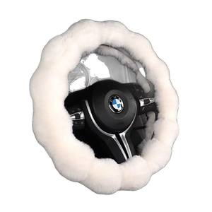 Housse de volant de voiture <span class=keywords><strong>en</strong></span> peluche extra chaude pour l'hiver, design mignon de dessin animé, style sportif et moelleux, <span class=keywords><strong>en</strong></span> PVC et caoutchouc - Product Image 5