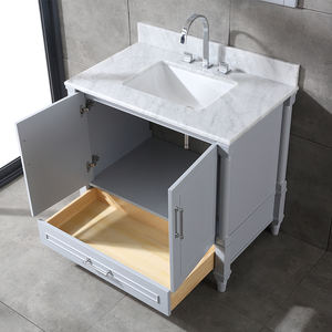 Meuble-lavabo de salle de bain haut de gamme de 36 pouces avec vasque en céramique et caractéristiques résistantes à l'eau - Product Image 4