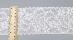 Thiết kế mới mềm mại đàn hồi trang trí ren <span class=keywords><strong>TRIM</strong></span> Trắng Hoa Ren <span class=keywords><strong>TRIM</strong></span> cho đồ lót trang trí - Product Image 4