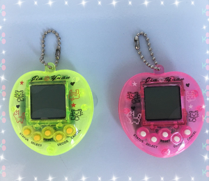 Jeu vidéo rétro <span class=keywords><strong>Tamagotchi</strong></span> pour les animaux, machine de jeu vidéo en forme de cœur, couleur pêche, 168 animaux, 1 pièce - Product Image 6