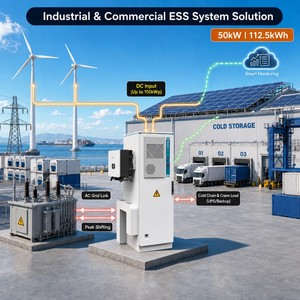Sistema de Almacenamiento de Energía Solar Híbrido Todo en Uno de 112.5kwh 50KW, IP54, Fuera de la Red, con Batería de Litio e Inversor para Uso Comercial e Industrial - Product Image 6