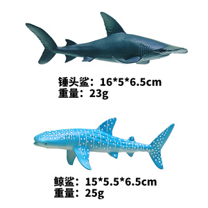 Modelos de Criaturas Marinas Realistas para Niños, Tiburón Blanco, Megalodón, Tiburón Ballena, Tiburón Tigre, Juguetes de Animales de Simulación para Escritorio - Product Image 2
