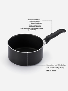 Pot à lait antiadhésif de 18 cm, parfait pour les aliments complémentaires pour bébés, les petites soupes et la cuisson des nouilles. - Product Image 4