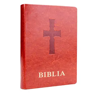 OEM de alta calidad SoftCover PU cuero Santa Biblia diario libros bíblicos