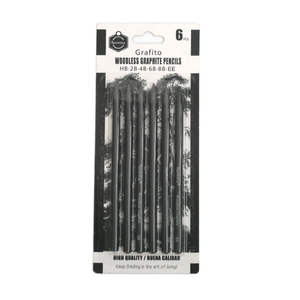 Set di 6 Matite Keep Smiling HB 2B 4B <span class=keywords><strong>6B</strong></span> 8B in Legno di Tiglio per Disegno e Schizzo Professionale - Product Image 1