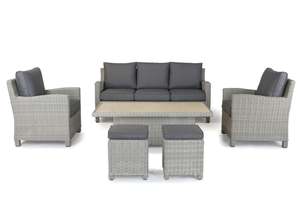 Cina vintage Rattan giardino divano Set da giardino esterno vimini 7 posti divano da giardino di alta qualità all'ingrosso mobili in Rattan - Product Image 6